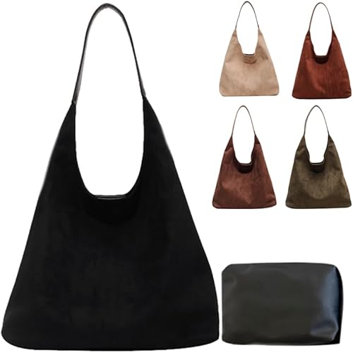 Eenez | Bolso de gamuza de moda, bolso tote de cuero