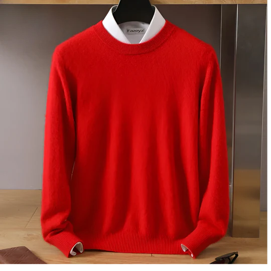 Mateo - Suéter de cashmere cuello redondo hombre