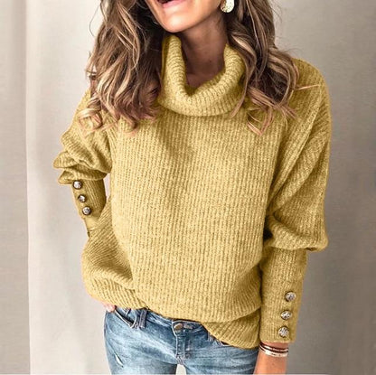 Clara – Suéter de Punto con Cuello Alto Mujer