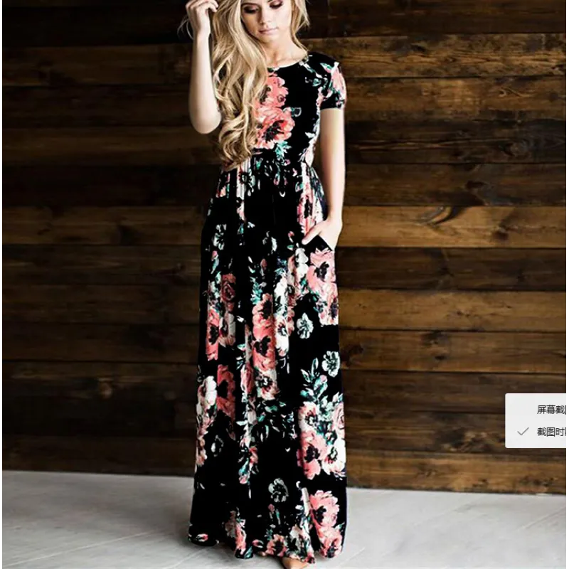 Junniper | Vestido maxi para mujer con estampado floral