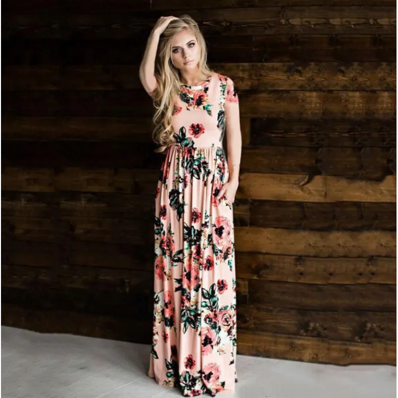 Junniper | Vestido maxi para mujer con estampado floral