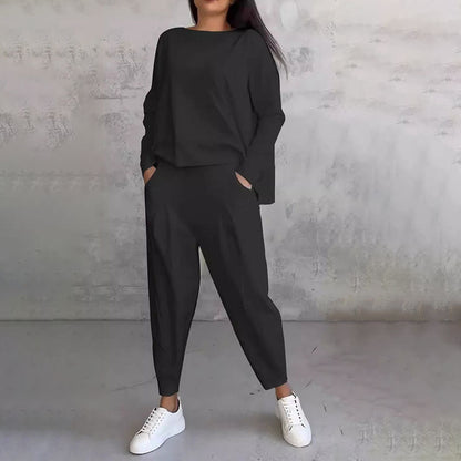 Isabelle - Conjunto casual de mujer pantalón y blusa suelta