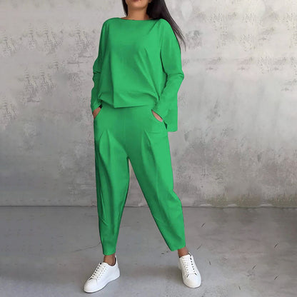 Isabelle - Conjunto casual de mujer pantalón y blusa suelta